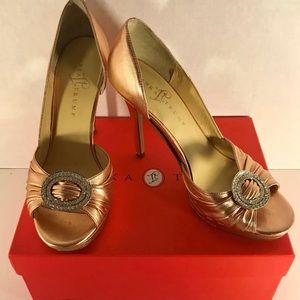 Ivanka Trump Rose Gold Itdimund Heels Size 8.5 M